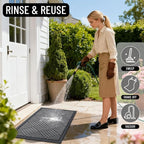 OLANLY Front Door Mat Outside Entrance 59x23, Waterproof Heavy-Duty Doormat | - Image 8