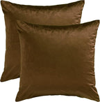 GIGIZAZA Decorative Throw Pillow Covers Set of 2, 26 x 26 Chocolate Couch - Image 4