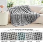 BEDELITE Grey Throw Blanket for Couch, Soft Cozy Gifts for Women, 50 * 60 | 3D - Image 7