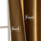 MIULEE Velvet Curtains Extra Wide 72x84 inches Gold Curtains | Luxury, Room - Image 6