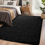 Chicrug Soft Runner Rug for Bedroom Living Room Plush Fluffy Rugs 5x7 | Shag - Image 5