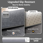 Amdrebio Grey Shag Furry Fuzzy Area Rug 5x8 - Image 5