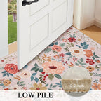DUKINO 2x5 Runner Rug, Floral Washable Rug - Image 6