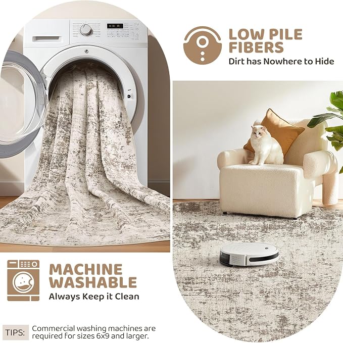 UERMEI 10x14 Washable Area Rug - Image 9