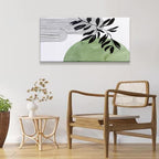 TAIJXAGSG Abstract Boho Green Wall Art Modern Canvas Art Wall Decor Artwork Abstract Wall Decor Minimalist Canvas Painting Prints Picture For Bedroom Bathroom Office Wall Artwork 20"X40"
