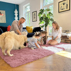OLANLY 2x3 Machine Washable Small Bedside Rug, Soft Fluffy Shaggy Entryway - Image 7