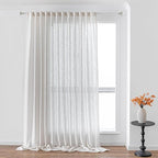 MYSKY HOME Natural Curtains for Living Room 1 Panel - Image 2