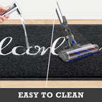 Black Door Mat Welcome Mats Outdoor Indoor Doormat - Image 6