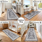 HEBE Boho Kitchen Mats for Floor 24''x72'', Non Slip Washable Runner Rug | - Image 7