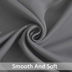 Yakamok Grey Room Darkening Curtains 84 inch Gray Sliding Door Drapes | 1 - Image 5