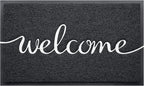 Door Mat, Welcome Mat Low Profile Floor Mat Front Doormat Indoor and Outdoor by BeneathYourFeet
