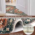 Yamaziot Washable Runner Rug, 2x6 Non-Slip Boho Vintage Hallway Kitchen Rug | - Image 4