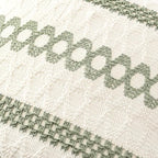 MIULEE Set of 2 Sage Green Boho Decorative Lumbar Pillow Covers 12x24 Inch | - Image 7