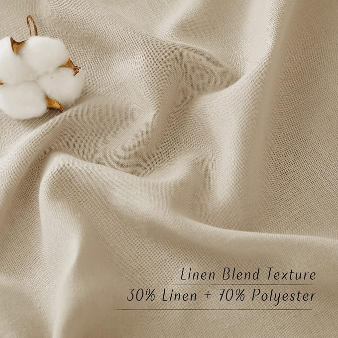 NICETOWN Rustic Linen 96 inch Long Curtains - Image 7