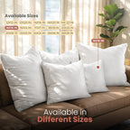 Utopia Bedding 16x16 Pillow Inserts, 2 Pack | Indoor cushion inserts - Image 6