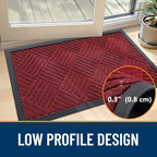 OLANLY Front Door Mat Outside Entrance 33x21, Waterproof Heavy-Duty Doormat | - Image 5