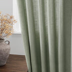 Desert Sage Linen Curtains 84 Inch Length 2 Panels Set - Image 4