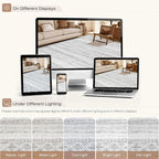 cotiled 6x9 Area Rugs for Living Room: Boho Washable Rug for Dining Room | - Image 9