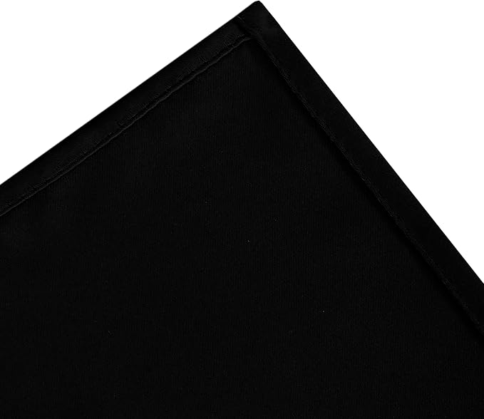 Black Blackout Curtains 34 x 84 Inch Length/Set of 2 Curtain Panels/Thermal - Image 8