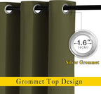 NICETOWN 45 inches Bedroom Curtains Panels - Image 2