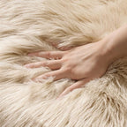 MIULEE Fluffy Area Rug 2x3 ft Faux Fur Sheepskin Rug - Image 4
