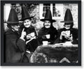 Poster Master Classic Photograph Poster - Vintage Halloween Print - Gift for Artist, Friend - Witches Tea Party, Old Women Smiling, Wearing Robes - Wall Decor for Living Room, 24x32 Unframed Wall Art