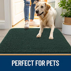 OLANLY Dog Door Mat for Muddy Paws 47x20, Super Absorbent Chenille Mud Mat | - Image 6