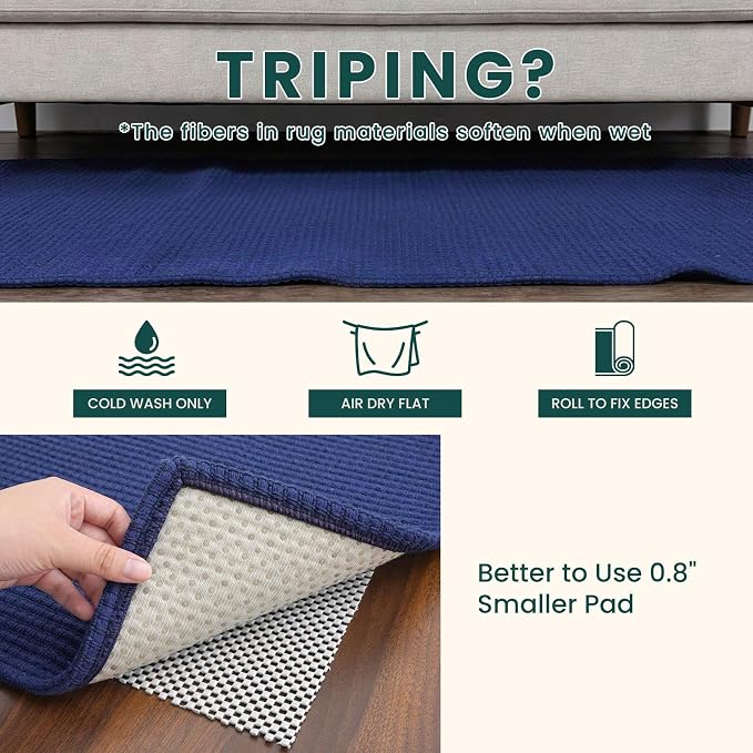 KOZYFLY 3x6 Washable Runner Rug, Non Slip Wide Runners - Image 7