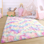 6x9 Large Rainbow Fluffy Soft Area Rug Non-Slip - Image 8
