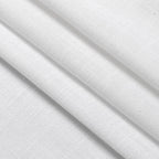 Linen Textured White Curtains Window Toppers Valances Semi Sheer Linen Curtains - Image 7