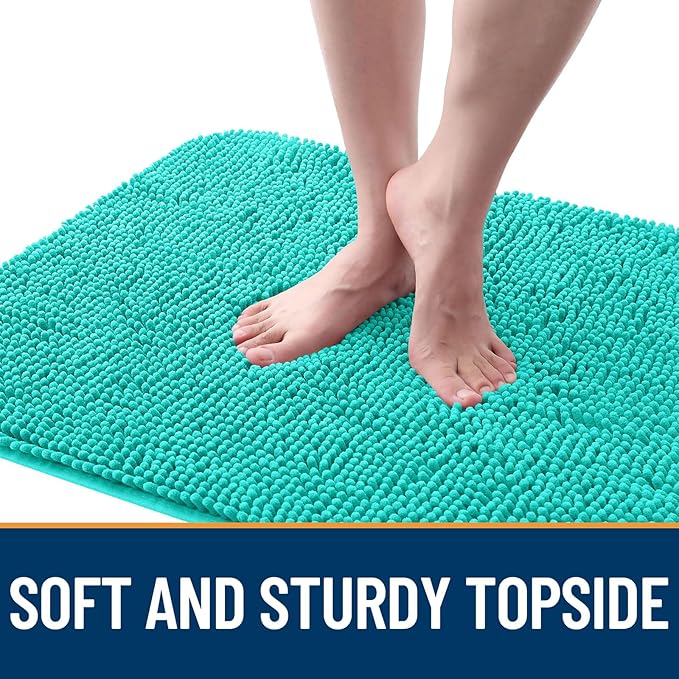 OLANLY Dog Door Mat for Muddy Paws 59x24, Super Absorbent Chenille Mud Mat | - Image 4