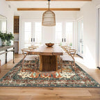 Yamaziot 9x12 Large Area Rug, Non-Slip Washable Boho Living Room Rug | Stain - Image 9