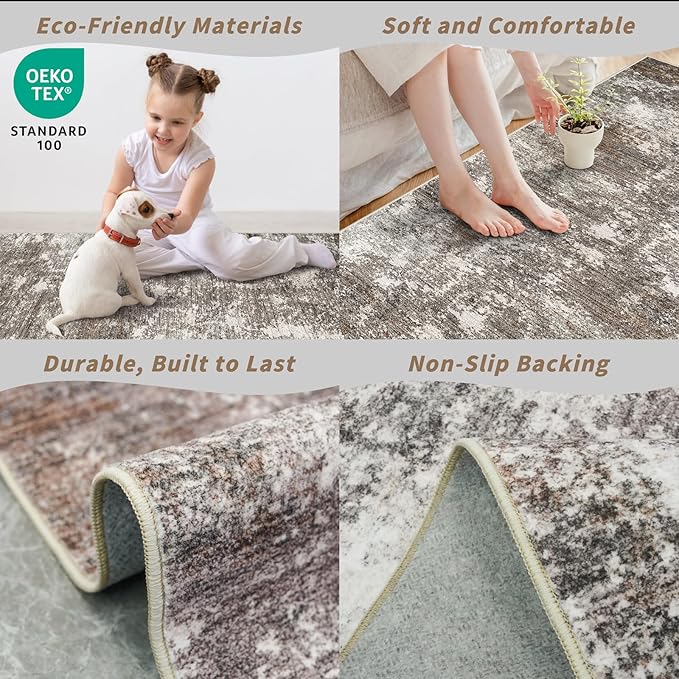 3x6 Non-Slip Washable Entryway Rug - Image 4