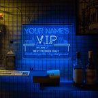 Personalized Bar Signs with Your Name for home wall light up with personalized pub name, man cave accessories, beer themed neon customizable lighted sign