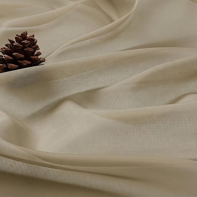 Taupe Bedroom Curtains 2 Panel Sets 90 Inch Length, 59 Inch Extra Wide Light - Image 5