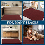 OLANLY Dog Door Mat for Muddy Paws 54x32, Super Absorbent Chenille Mud Mat | - Image 8