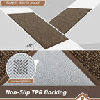BEQHAUSE Kitchen Rugs and Mats 2PCS Non-Slip, Machine Washable Rugs - Image 4