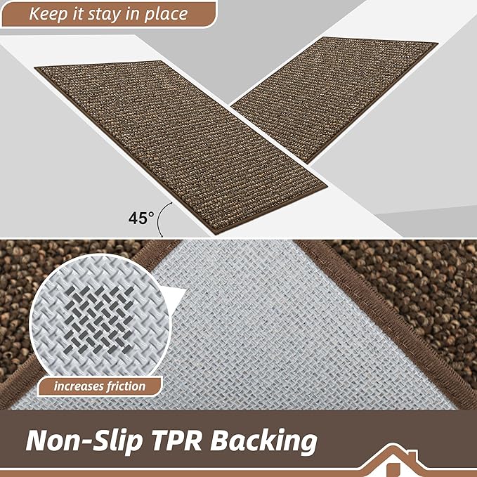 BEQHAUSE Dirt Trapper Door Mat 17" x 30", Non-Slip Doormats, Dirt Resist and - Image 6