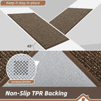 BEQHAUSE Dirt Trapper Door Mat 17" x 30", Non-Slip Doormats, Dirt Resist and - Image 6