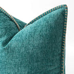 MIULEE Decorative Couch Throw Pillow Covers 22x22 Inch Teal 2 Pack | Farmhouse - Image 2