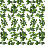 RECUTMS Artificial Vines Ivy Garland 6 Strands Fake Vine with Silk Green Leaves Hanging Plants Greenery Artificial Garland for Home Wall Bedroom Party Wedding Arch Apartment Room Decor