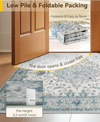 RELEANY Washable Area Rug, Runner 2'6"x5', Water Repellent, Pet Friendly - Image 4