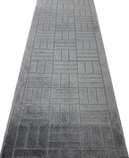 17 Ft Charcoal Extra Long Hallway Runner Rug, Non Slip Washable | Indoor Soft - Image 3