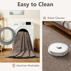 2x6 Coffee/White Runner Rug Washable Non-Slip - Image 6