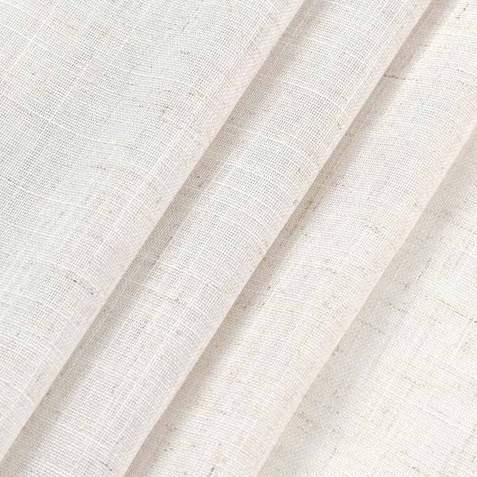 Ivory White Curtains 96 Inches Long 2 Panels - Image 4