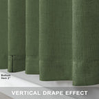 Christmas Olive Green Curtains 108 Inches Long - Image 5