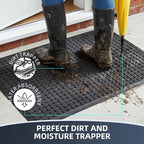 Front Door Mat Outside Entrance, Heavy Duty Waterproof Doormat | 47.5"x35.5" - Image 2