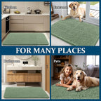 OLANLY Dog Door Mat for Muddy Paws 36x24, Super Absorbent Chenille Mud Mat | - Image 8