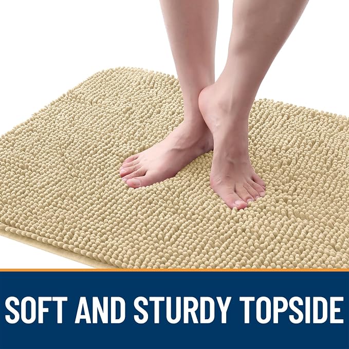 OLANLY Dog Door Mat for Muddy Paws 50x30, Super Absorbent Chenille Mud Mat | - Image 4