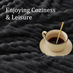 BEDELITE Ribbed Fleece Throw Blanket - Image 5